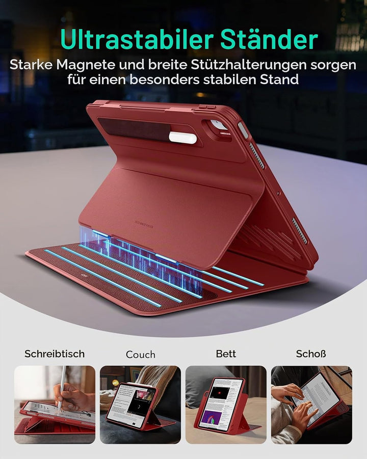 ESR Hülle für iPad Air 11 Zoll M4/M3/M2, iPad Air 8/7/6/5/4 (2026/2025/2024/2022/2020), drehbare Hül