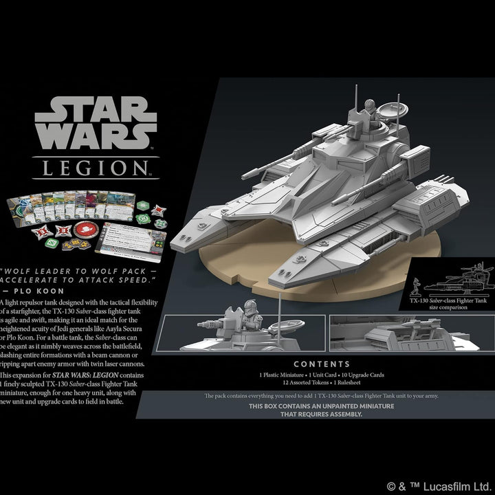 Atomic Mass Games, Star Wars Legion: Galactic Republic Expansions: TX-130 Saber-Class Fighter Tank,