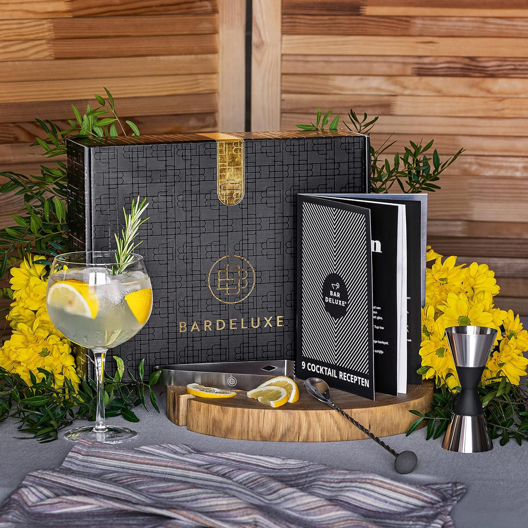 BarDeluxe® Boston Shaker Set 5-teilig, Barkeeper Set, Cocktail Mix Set - 750ml Cocktailshaker Boston