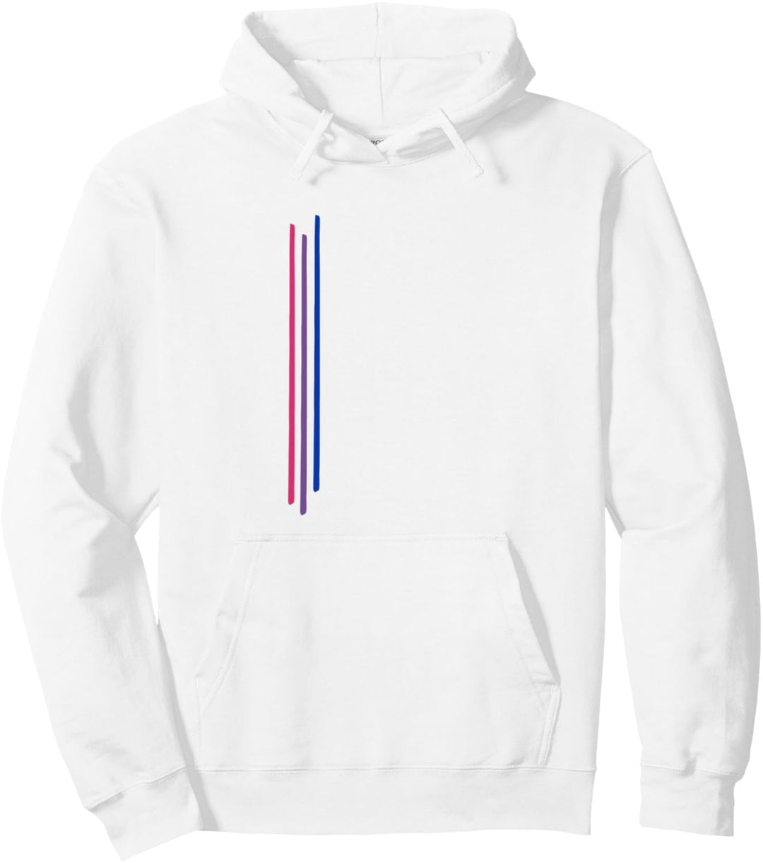 Dezenter bisexueller Stolz, Bi-Flagge, Stolz Monat Pullover Hoodie