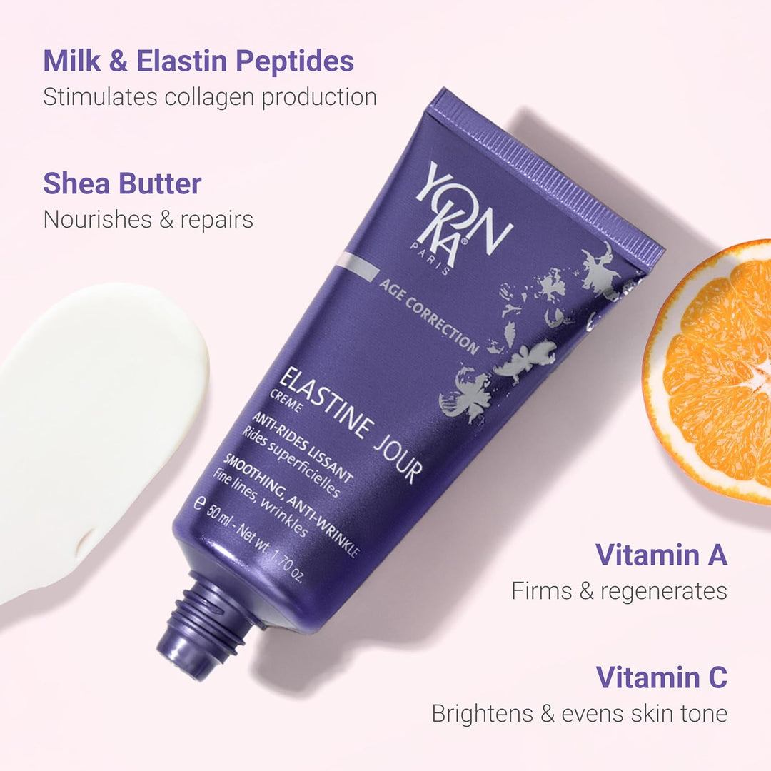 Yon-Ka Elastine Jour Cream 50 ml – Anti-Aging-Feuchtigkeits-Tagescreme für das Gesicht, mit Vitamin
