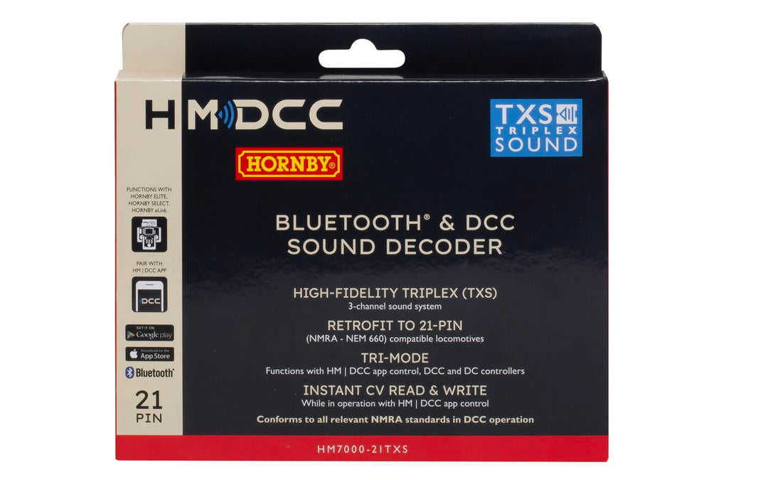 Hornby HM7000-21TXS: Bluetooth® & DCC Sound Decoder (21-polig)