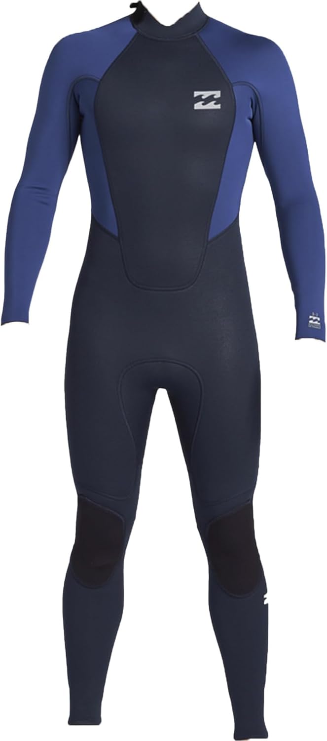 Billabong 4/3mm Intruder - Back-Zip-Neoprenanzug für Männer ABYW100203 Schwarz M Corto, Schwarz M Co
