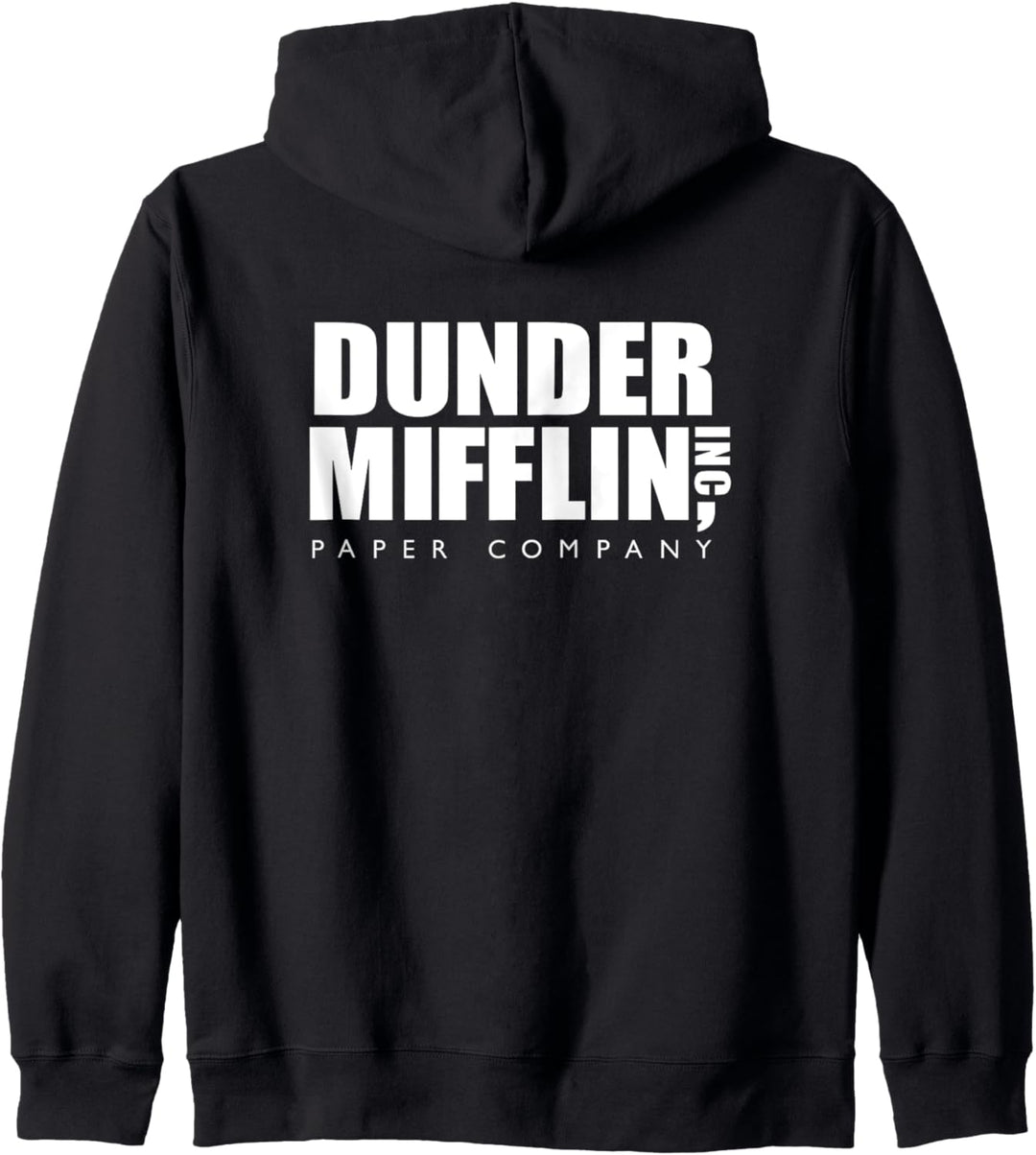 The Office Dunder Mifflin Logo linke Brust und Rücken Kapuzenjacke