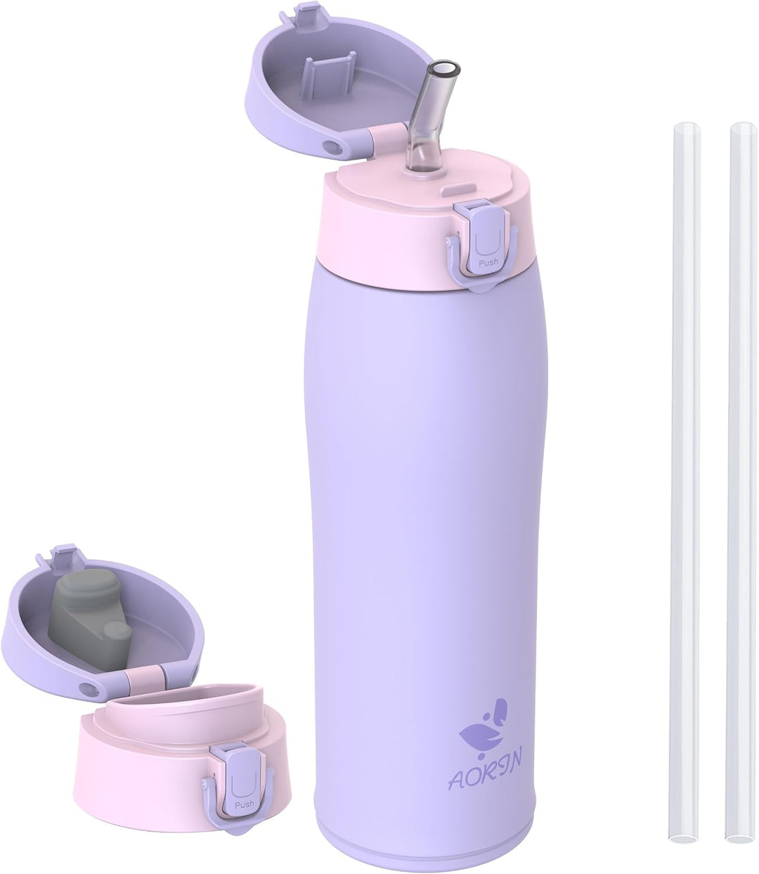 AORIN Trinkflasche Edelstahl 18/8, 750ml, Auslaufsicher Thermoskanne Isolierflasche Doppelwandig mit