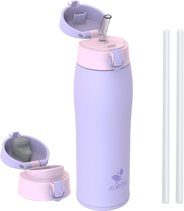 AORIN Trinkflasche Edelstahl 18/8, 750ml, Auslaufsicher Thermoskanne Isolierflasche Doppelwandig mit