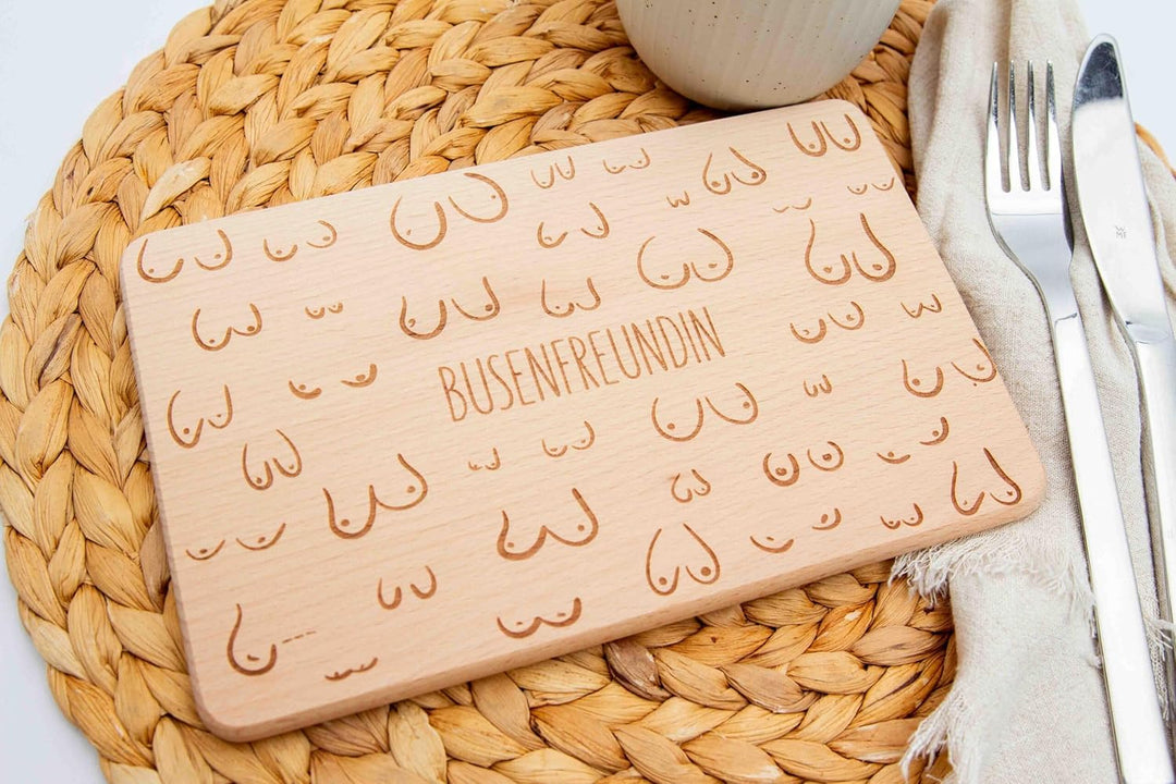 Holz-Brettchen - Busenfreundin/Geschenk für die beste Freundin/Geschenkidee für Freundin