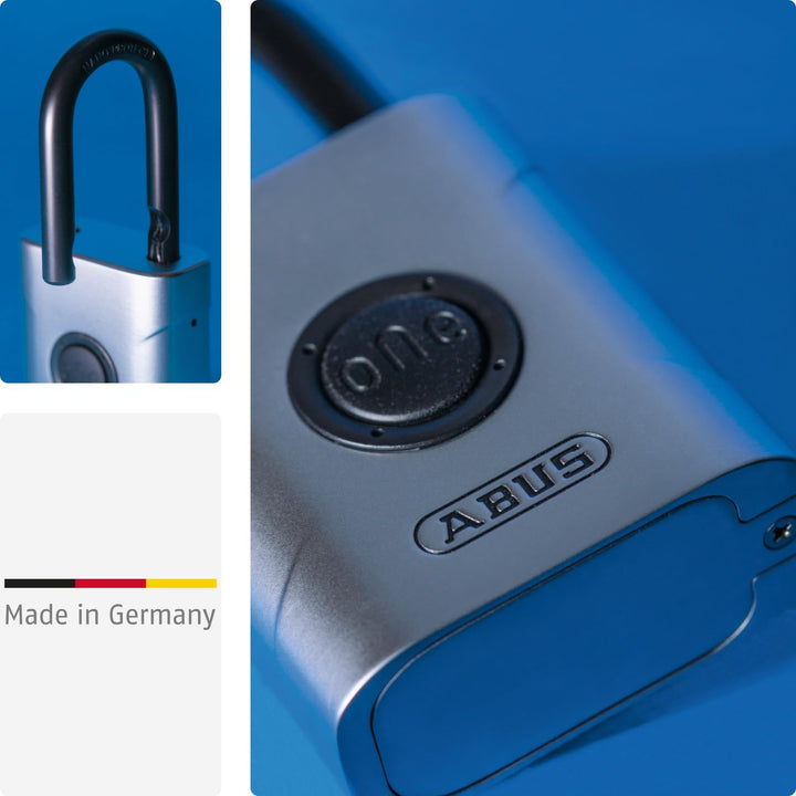 ABUS smartes Vorhängeschloss EVEROX One - schlüsselloses Öffnen auf Knopfdruck - wetterfestes Smart