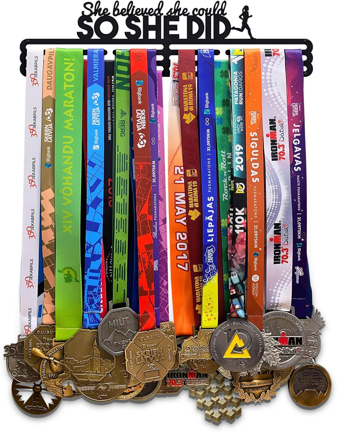 United Medals She Believed She Could So She Did Medaillenhalter Edelstahl | Medaillen Aufhänger | Me