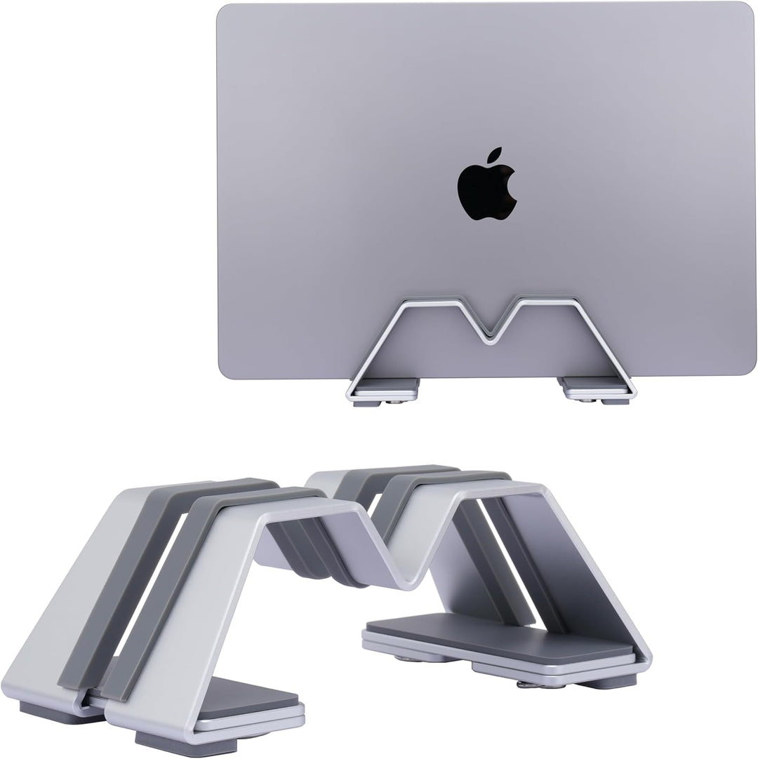 M-Form Einstellbar Vertikal Laptop Ständer - Aluminium, Universelle Passform für MacBook & Alle Lapt