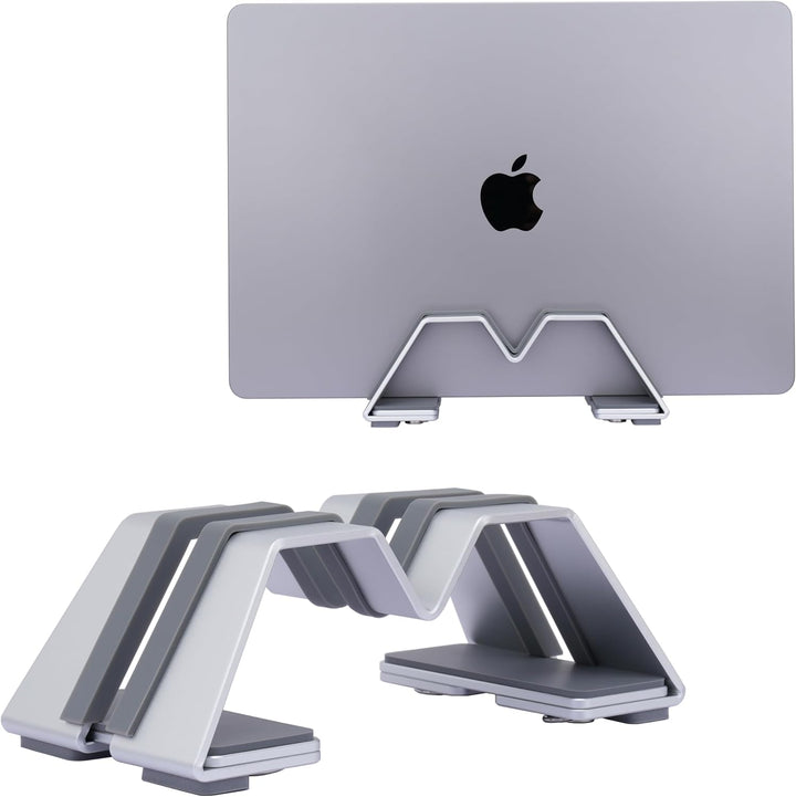 M-Form Einstellbar Vertikal Laptop Ständer - Aluminium, Universelle Passform für MacBook & Alle Lapt