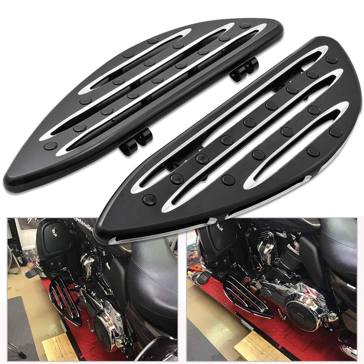 KATUR Motorrad CNC Montage Vorne Diele Beifahrer Hinten Trittbretter Bremspedal Pad Fussrasten Abdec