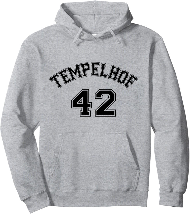 Tempelhof 42 - Schwarzes Nostalgie Design Berliner Bezirk Pullover Hoodie