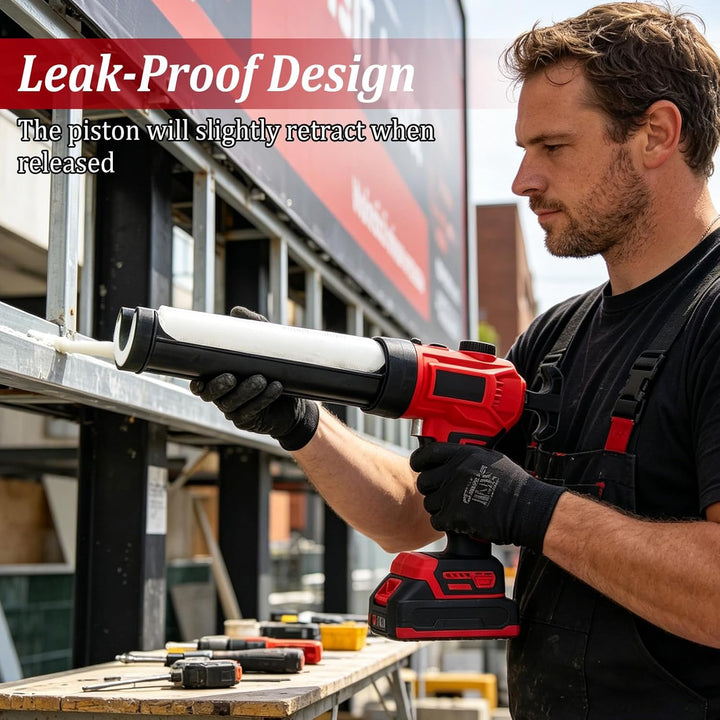Akku Kartuschenpresse Kompatibel mit Makita 18V Akku, Elektrische Kartuschenpresse mit 2000mAh Akkus