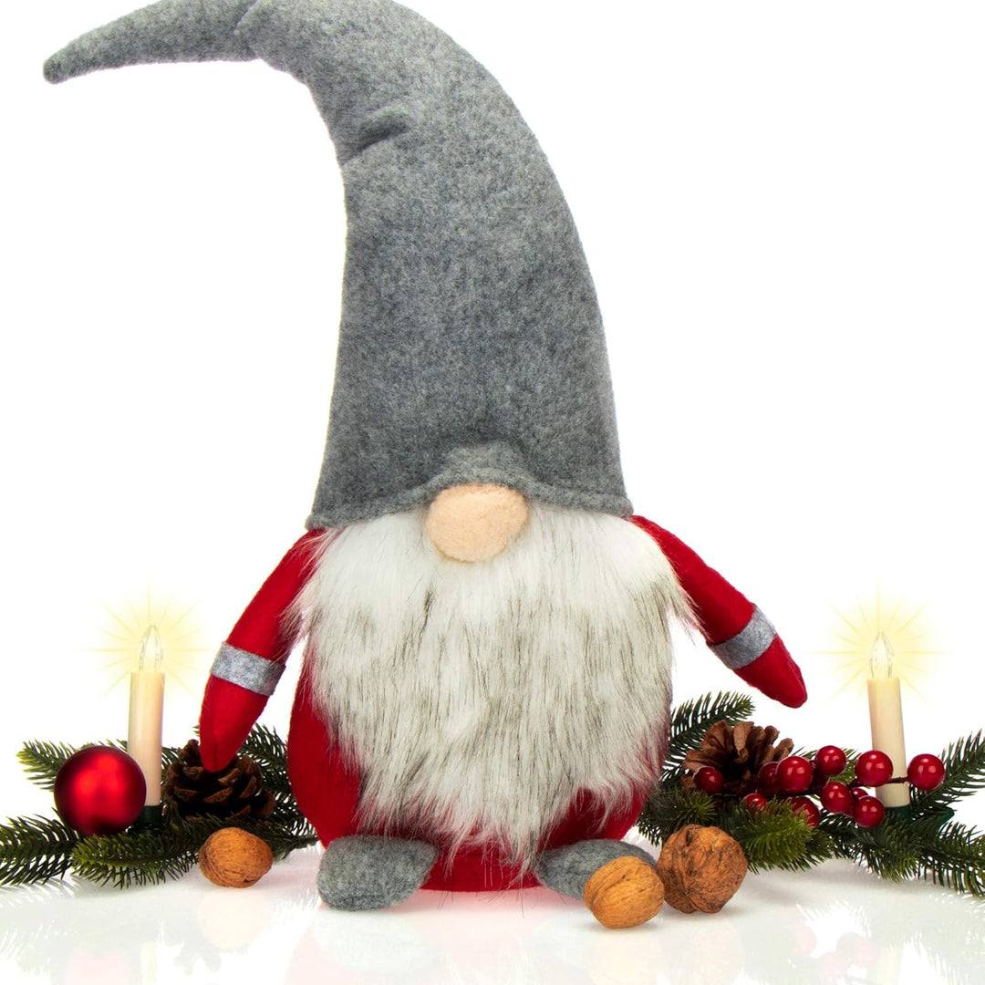 com-four® Premium Weihnachts-Wichtel in XXL - Handmade Weihnachtsdeko - winterliche Figur als Dekoau