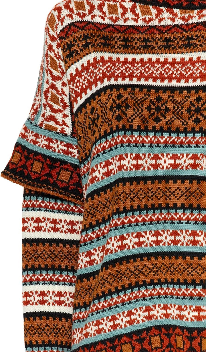 TRENDYOL Damen Oversize Basic Standing Collar Knitwear Sweater Pullover M Camel, M Camel