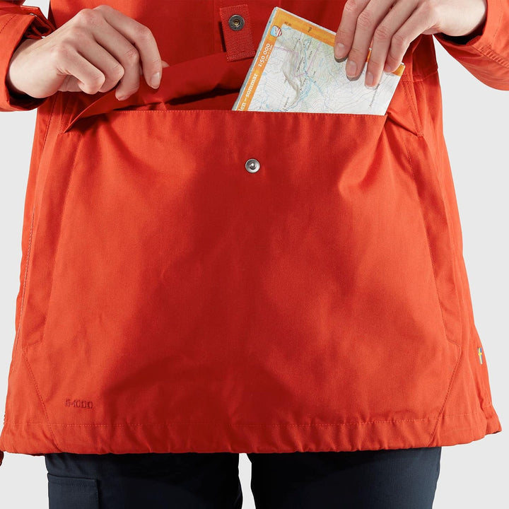 Fjällräven Damen Vardag Anorak W Anorak M Rot, M Rot