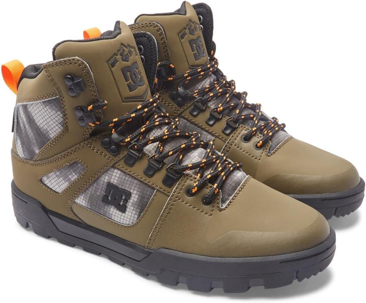 DC Shoes Herren Pure Hi Bootsschuh 42.5 EU Olive Black, 42.5 EU Olive Black