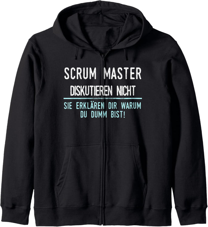 Scrum Master Geschenk für Arbeitskollegen im Job und Beruf Kapuzenjacke