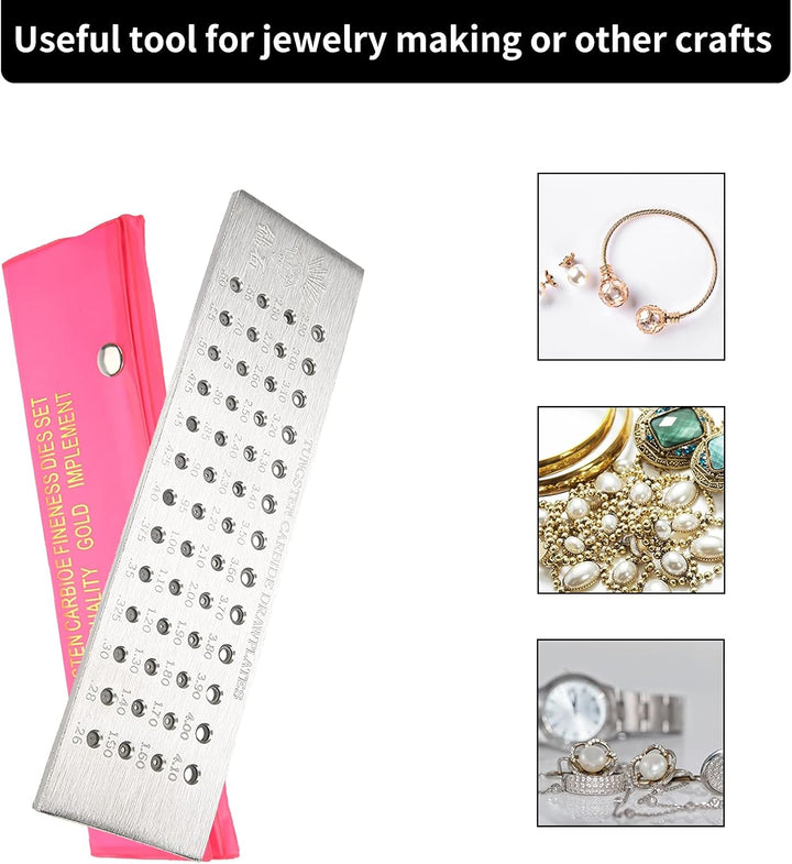 Runde Ziehplatte aus Wolframcarbid, Drahtziehplatte aus Stahl, solide und langlebig für Schmuck für