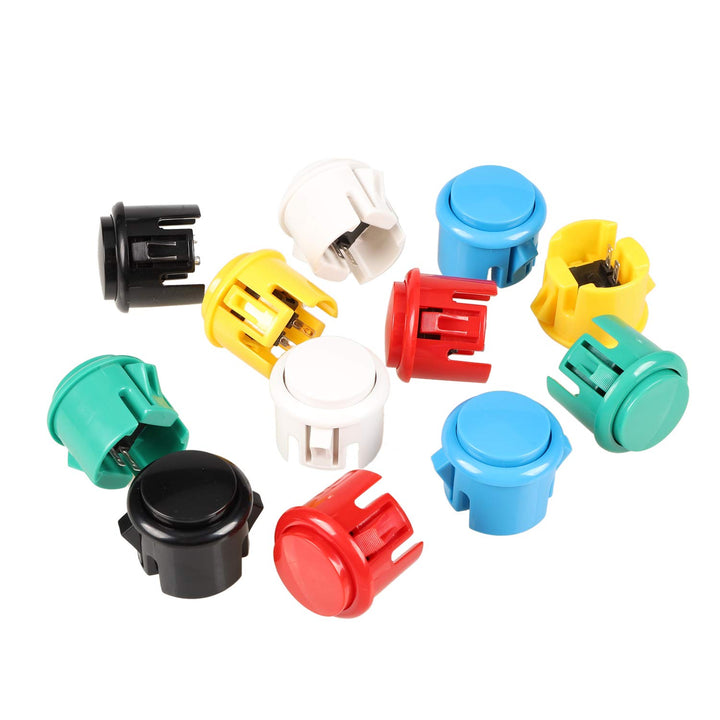 EG STARTS Arcade DIY Kits Controller USB Encoder für PC-Spiele 8 Wege Stick + 4x 24mm + 16x 30mm Dru
