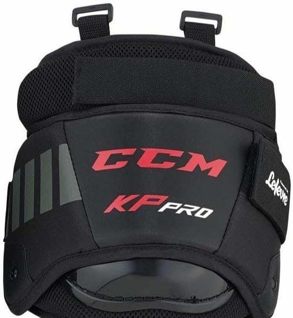 CCM Pro Senior Eishockey Torwart Knieschoner Set, Schwarz, Grösse: OSFA