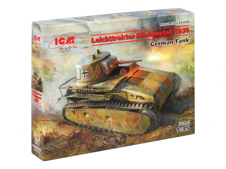 ICM Modellbausatz Leichttraktor Rheinmetall 1930,GermanTan S Grau, S Grau