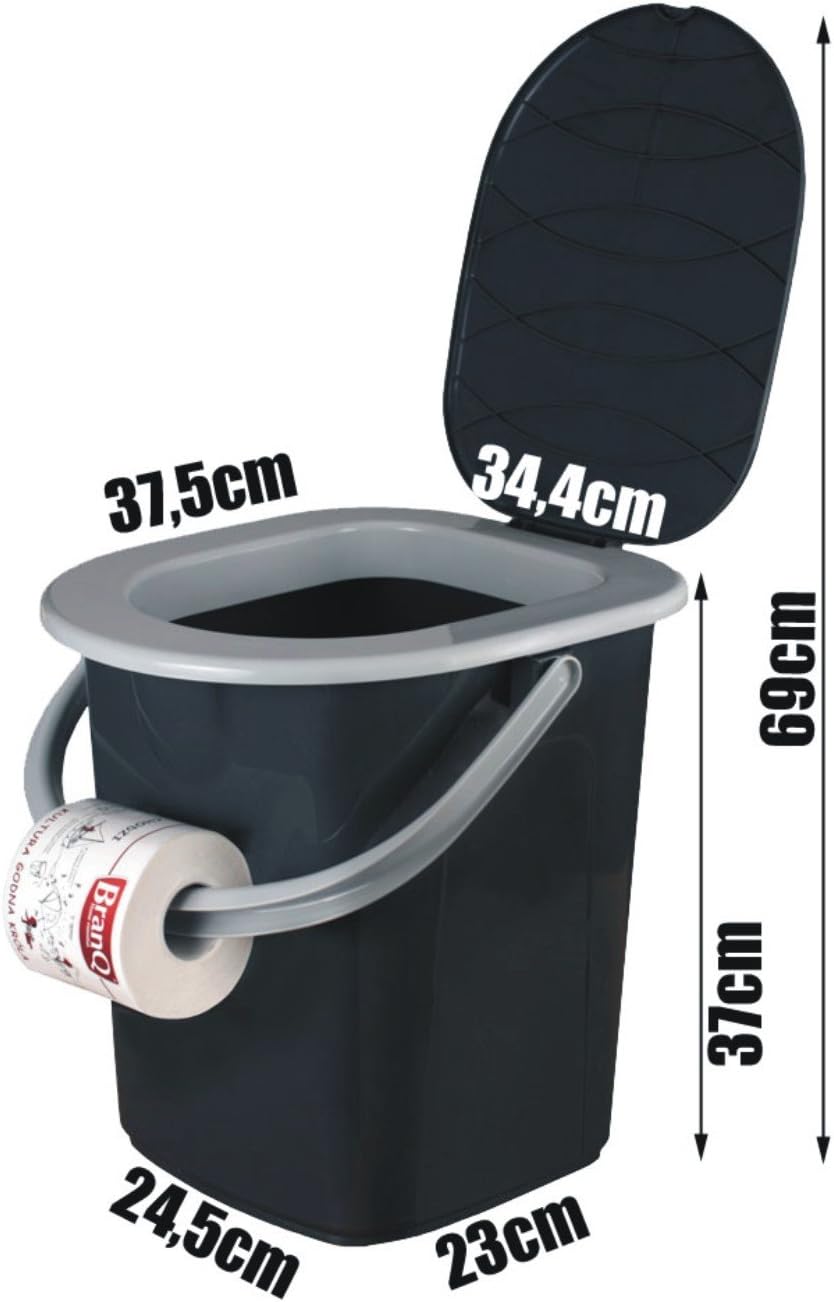 BranQ - Home essential 1306 Campingtoilette, 22L M Single, M Single