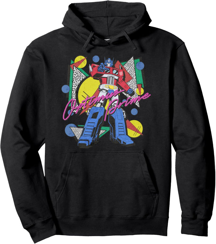Transformers Retro Optimus Prime 80's Print Pullover Hoodie