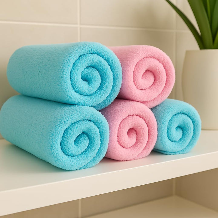 Betz 6 TLG. Handtuch Set Palermo Farbe rosé & türkis 100% Baumwolle 6 Handtücher 50x100 Farbe rosé u
