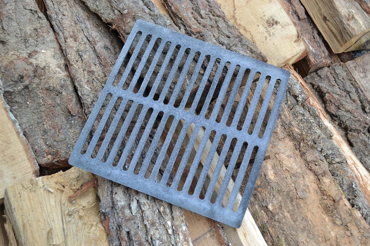 SEZAM 26 x 26 cm Gussrost Ofenrost Ascherost Gussrost verschiedene Durchmesser, Kaminrost passend Ka