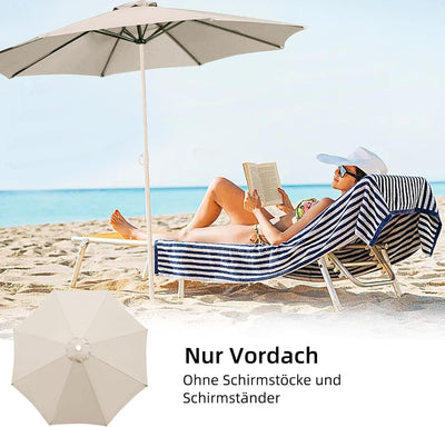 MENAYODA Sonnenschirm Ersatzbezug, Terrassenschirm Ersatzdach, 3 m Wasserdicht, Langlebig Sonnenschi