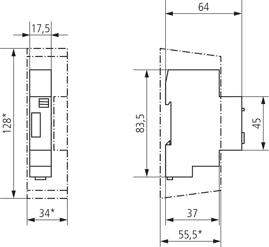 Theben 0090001 ELPA 9 - Elektromechanischer Treppenlicht-Zeitschalter, Treppenhauslichtschalter, Tre