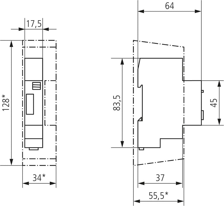 Theben 0090001 ELPA 9 - Elektromechanischer Treppenlicht-Zeitschalter, Treppenhauslichtschalter, Tre