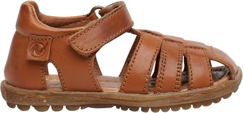 Naturino SEE-Halb geschlossene Sandalen aus laminiertem Leder-Rosa 20 EU Cognac, 20 EU Cognac