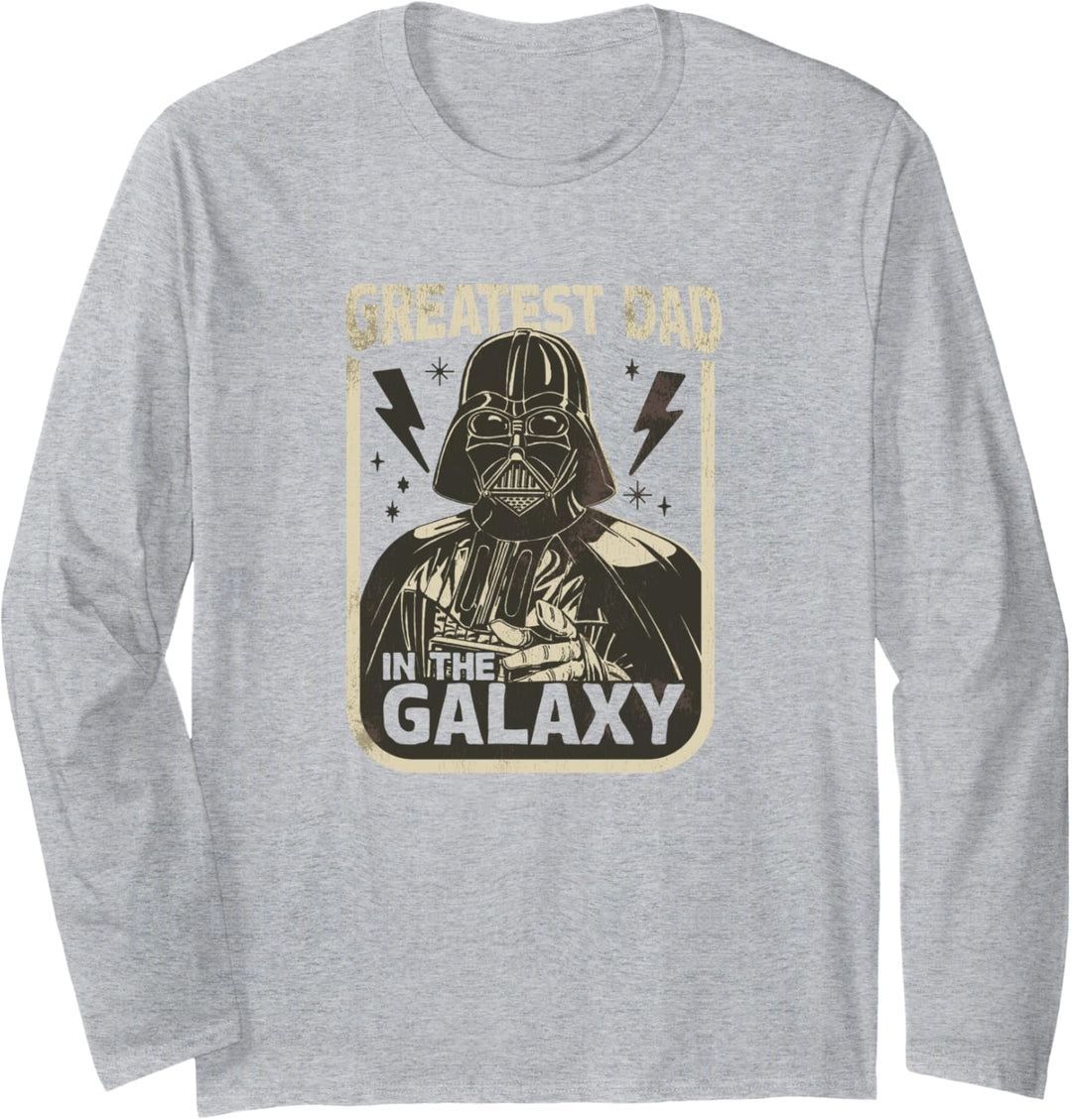 Star Wars Darth Vader Greatest Dad In The Galaxy Poster Langarmshirt