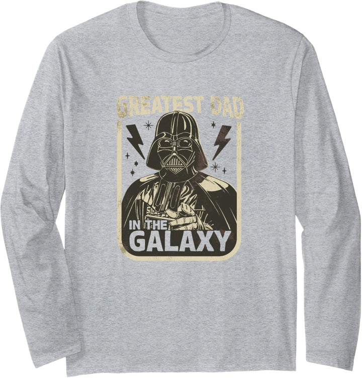 Star Wars Darth Vader Greatest Dad In The Galaxy Poster Langarmshirt