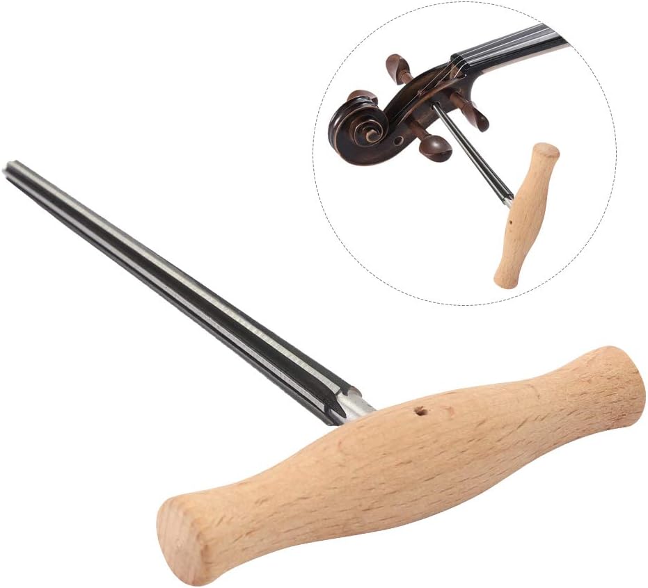 Drfeify Geigenreibahle, 1:30 Reibahle Konus mit Holzgriff Reparatur Gitarrenbauer Werkzeug Geeignet