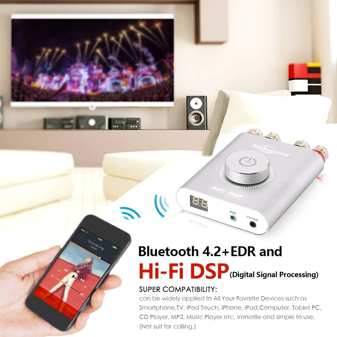 Nobsound NS-20G Mini Digital Power Amplifier Bluetooth HiFi Stereo Amp Leistungsverstärker 100W+100W