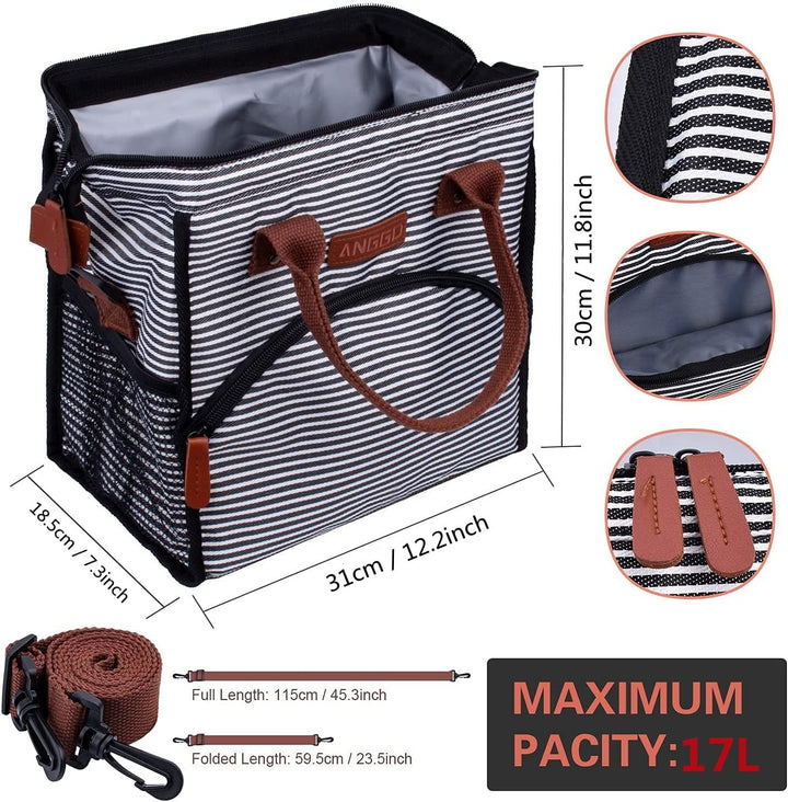 Kühltasche Picknicktasche, ANGGO Grosse Kapazität Kühlbox Lunchtasche Wasserdicht und Auslaufsicher,