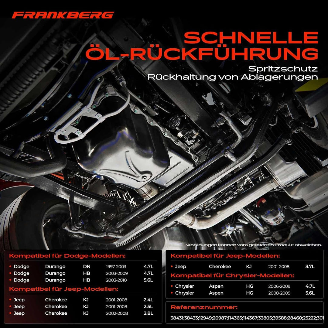 Frankberg Ölwanne Automatikgetriebe 45RFE 545RFE für Aspen Durango Ram 1500 Pick-up Cherokee D1 DC D