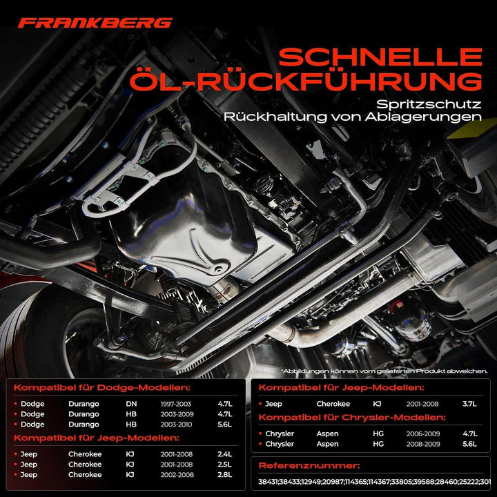 Frankberg Ölwanne Automatikgetriebe 45RFE 545RFE für Aspen Durango Ram 1500 Pick-up Cherokee D1 DC D