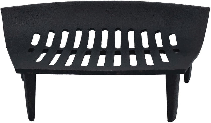 AB Tools 40,6 cm Feuerrost für 45,7 cm Kamin, Gusseisen, Kohlenscheit, schwarz, vorne offener Korb
