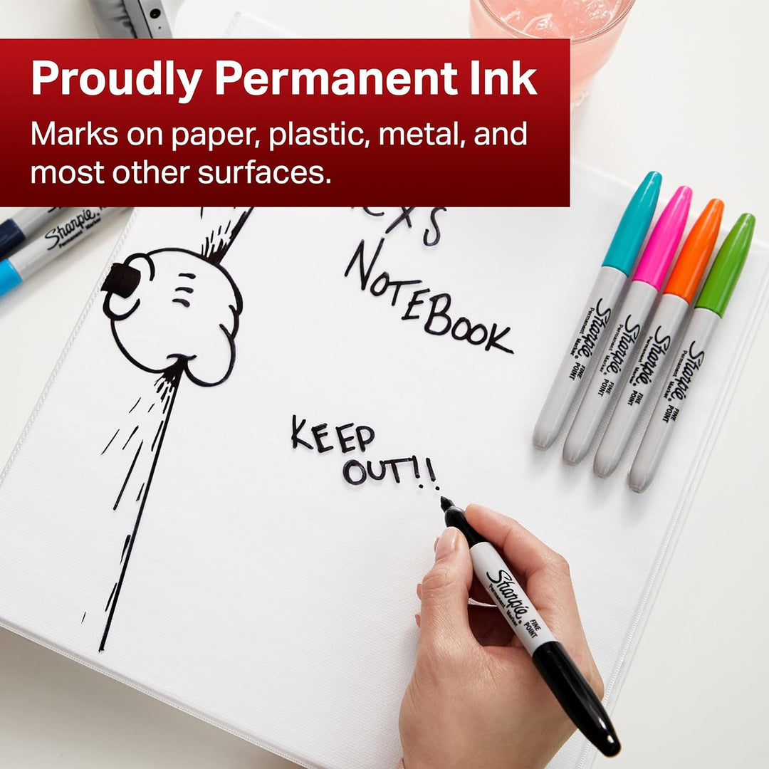 Sharpie Permanent Marker | Marker Stifte mit feinen und ultrafeinen Spitzen | exklusive Farben | 28 