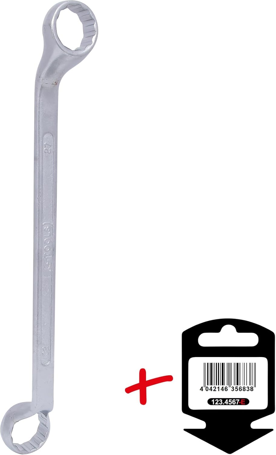KS Tools CLASSIC Doppel-Ringschlüssel, gekröpft, 27x32mm, auf Hänger