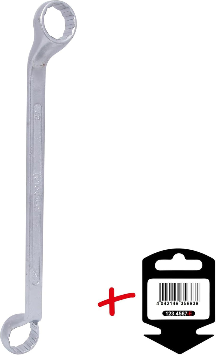 KS Tools CLASSIC Doppel-Ringschlüssel, gekröpft, 27x32mm, auf Hänger