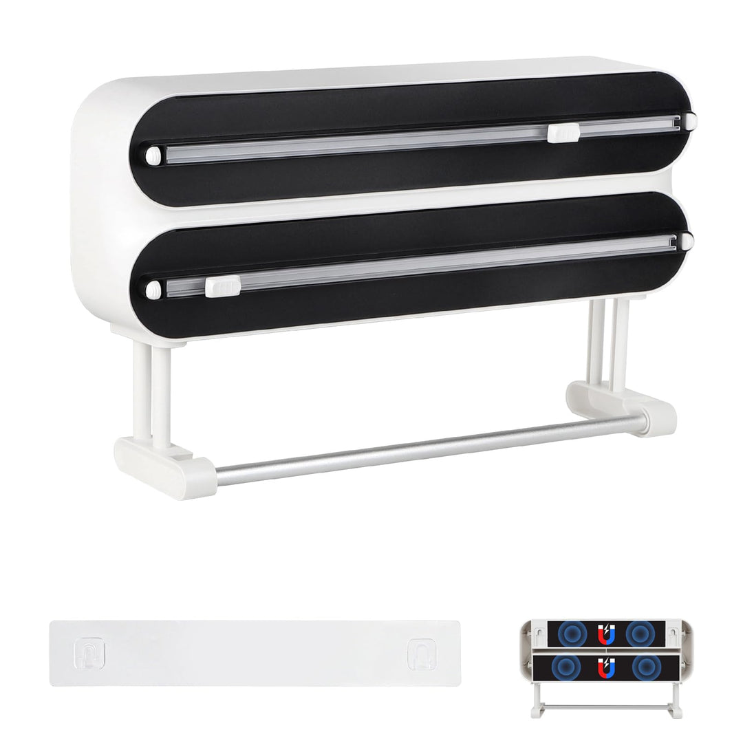 DBREAKS Wandrollenhalter Küche 3-in-1 Frischhaltefolienspender, küchenrollenhalter magnetisch, Frisc