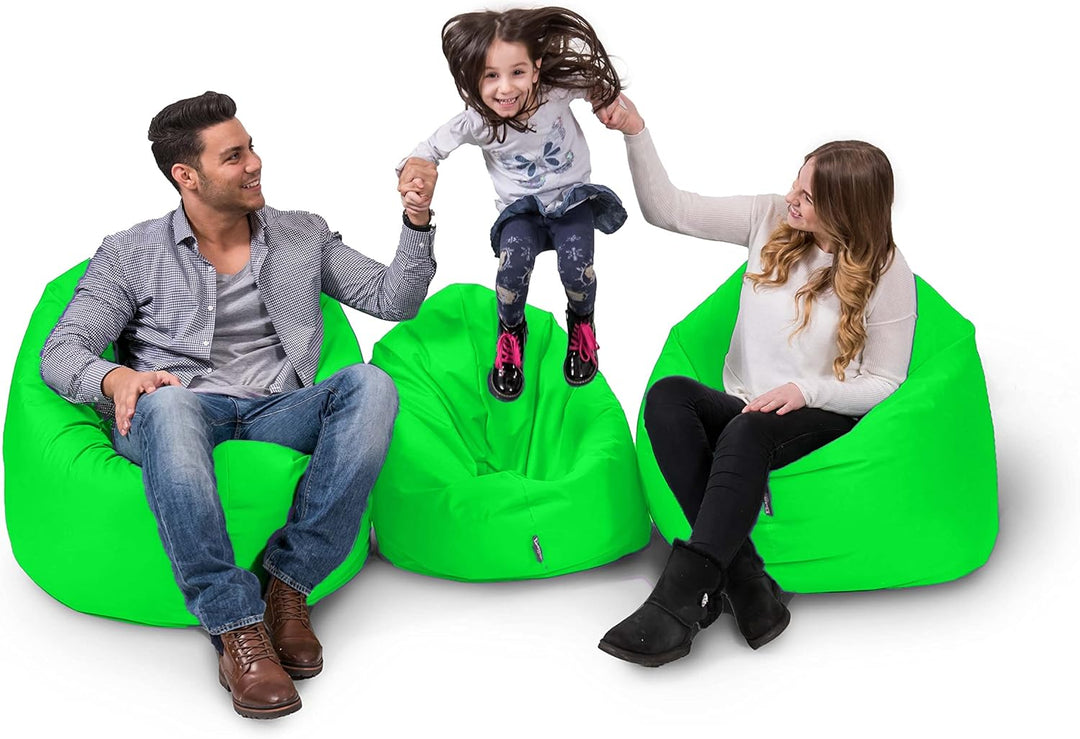 BuBiBag 2in1 Sitzsack L - XXL mit Füllung für Kinder & Erwachsene, Gaming Beanbag & Bodenkissen für