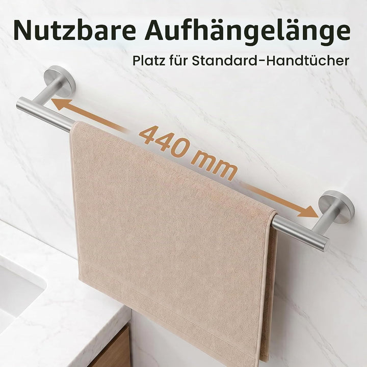 KES Handtuchhalter Handtuchstange Edelstahl SUS304 Badetuchhalter Handtuch Halter 50cm Wandmontage g