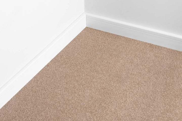 rugsx Einfarbiger Teppich Eton für Zimmer, Wohnzimmer, Schlafzimmer, Teppichboden Auslegware, beige,